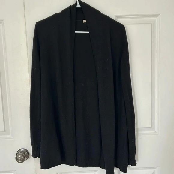 Joan Vass black cardigan sweater size medium - Picture 4 of 5